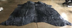 Black And Silver Cowhide Rug