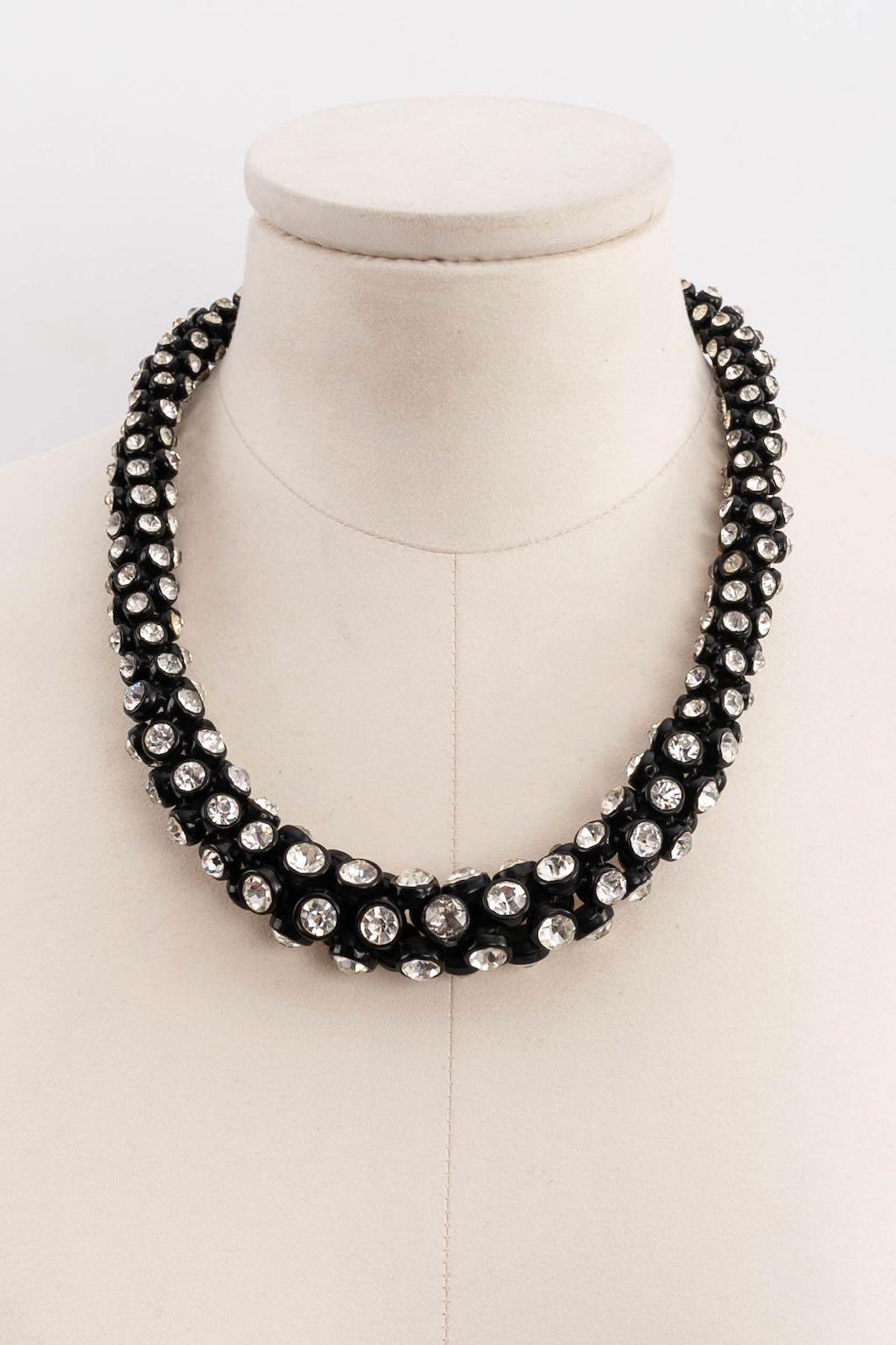 Black and Silver Jewelry Set, 1930s For Sale 4