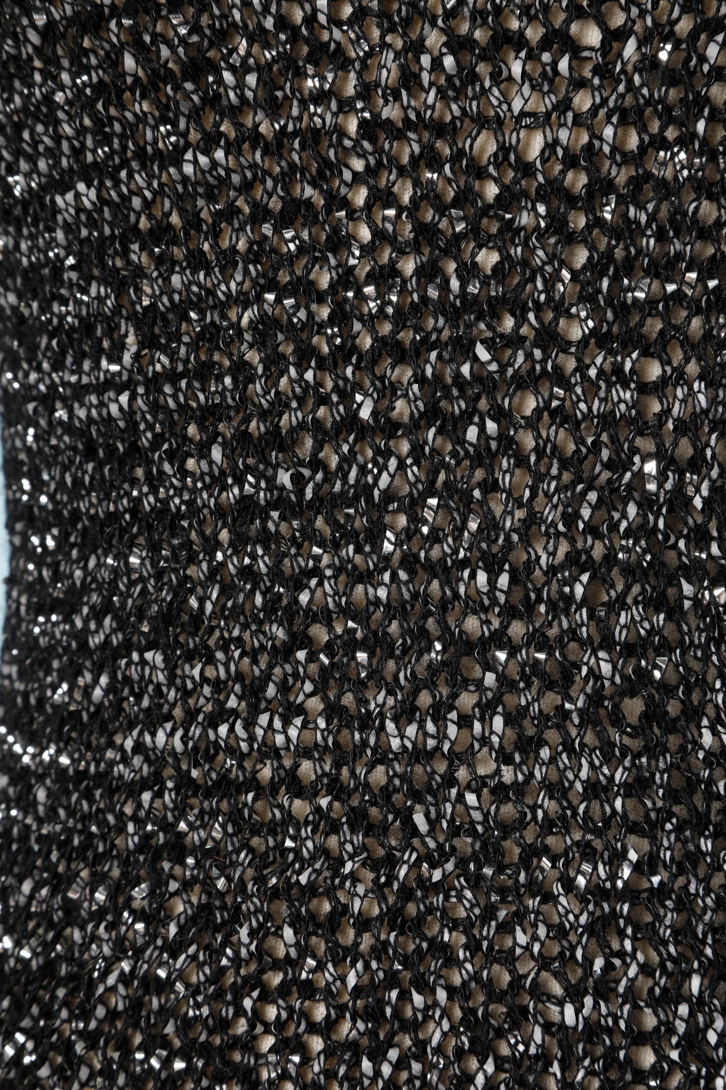 schwarzer lurex pullover