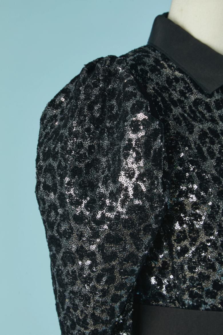 Giacca monopetto nera e argento con paillettes CHRISTIAN DIOR In condizioni Nuovo in vendita a Saint-Ouen-Sur-Seine, FR