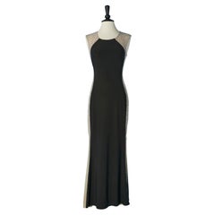 Black and silver studs  sleeveless evening dress XSCAPE