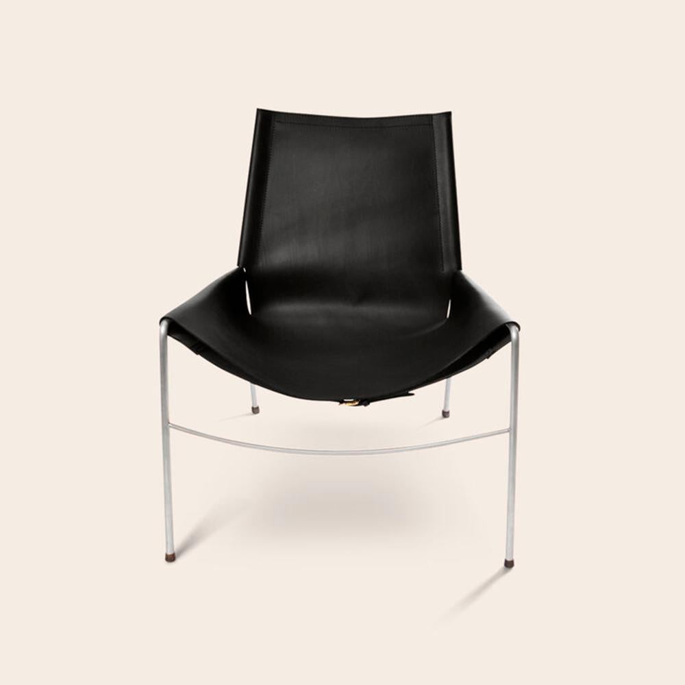 Black and Steel November Chair by OxDenmarq
Dimensions: D 71 x W 76 x H 88 cm
Materials: Leather, Stainless Steel
Also Available: Different leather colors and other frame color available.

OX DENMARQ is a Danish design brand aspiring to make