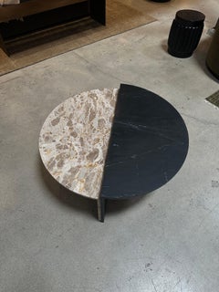 Black and Tan Marble Coffee Table