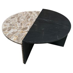 Black and Tan Marble Coffee Table