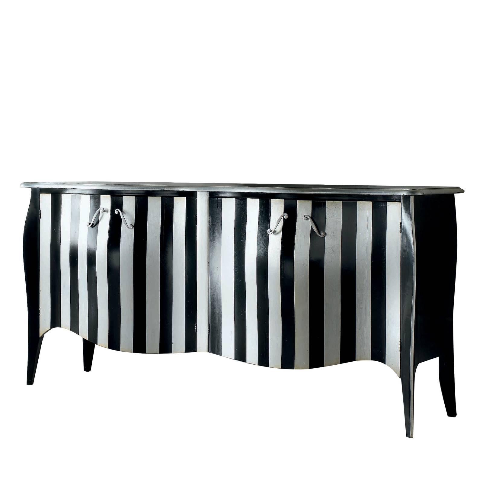 Black And White Four Door Sideboard For At 1stdibs