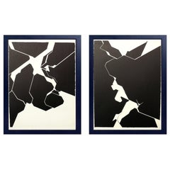 Black and White Abstract Lithographs by Pablo Palazuelo