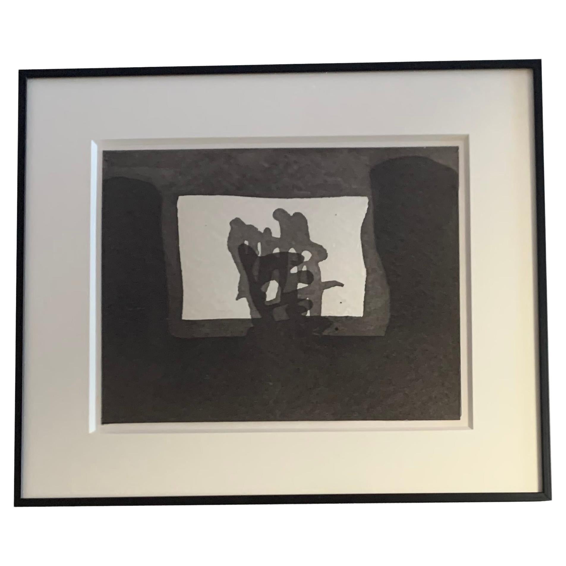 Pintura abstracta en blanco y negro de Claudio Granaroli, Italia, Contemporáneo en venta