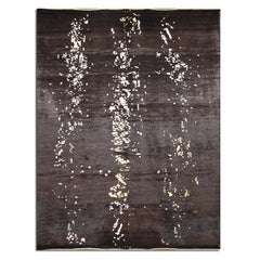 Black and White Abstract Rug, 3.60 X 2.60 m.