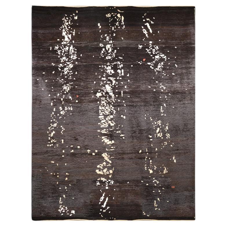 Black and White Abstract Rug, 3.60 X 2.60 m.