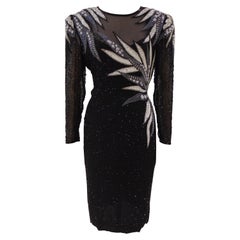 Black and White Beads Dress