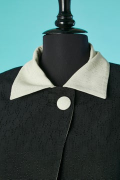 Black and white boléro and bustier dress ensemble LANVIN