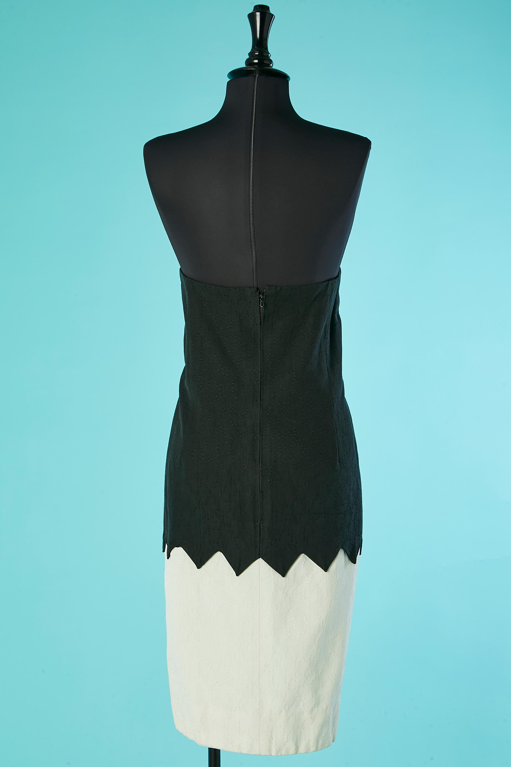 Black and white boléro and bustier dress ensemble LANVIN For Sale 3