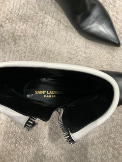 Black and White Bootie Yves Saint Laurent Size EU 40