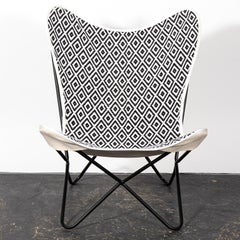 Black and White Butterfly Chair