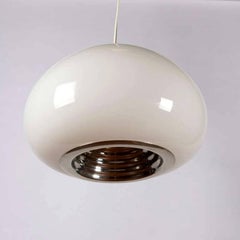 "Black and White" Castiglioni by Flos Glass Pendant Lamp