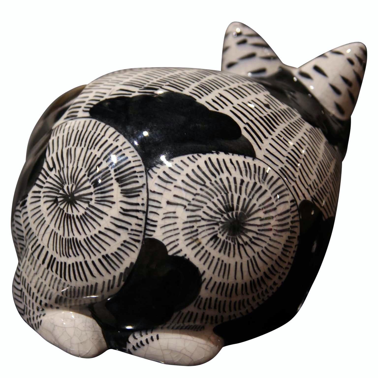 italian ceramic cat