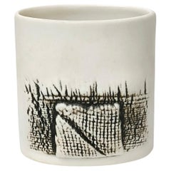 Black and White Ceramic Vase by Rorstrand, 1980s