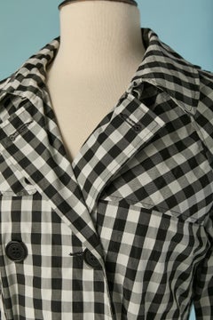 Black and white check Trench-coat GAULTIER JUNIOR