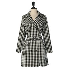 Black and white check Trench-coat GAULTIER JUNIOR