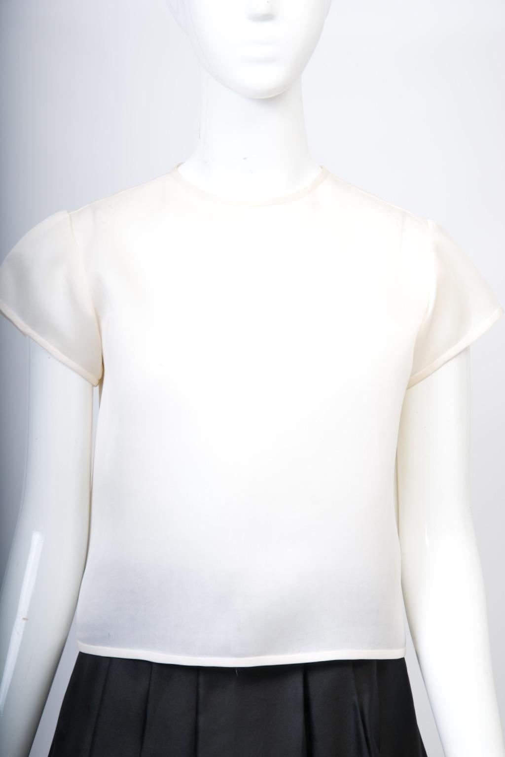 Black and White Cocktail Ensemble, att. Geoffrey Beene (Schwarz) im Angebot