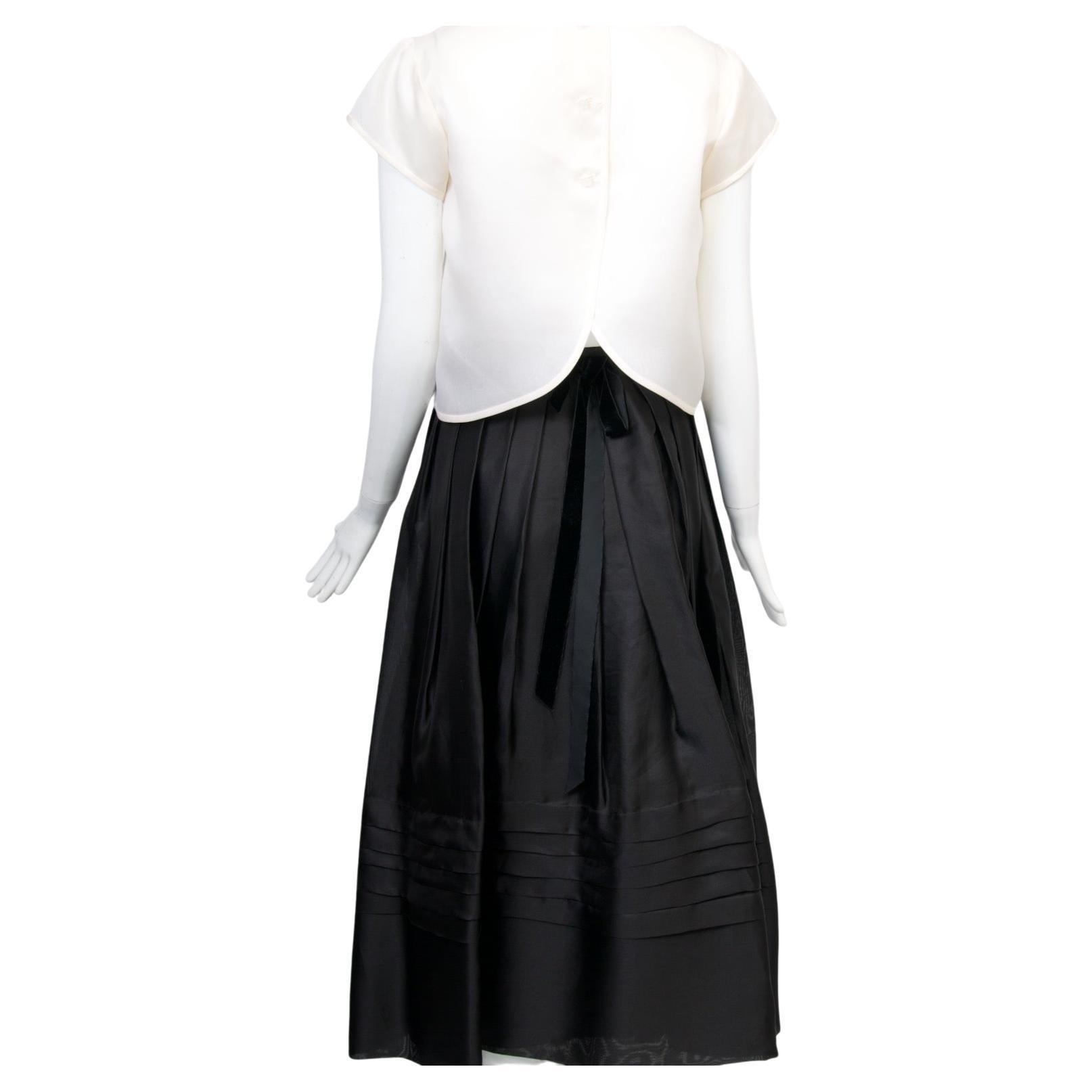 Black and White Cocktail Ensemble, att. Geoffrey Beene