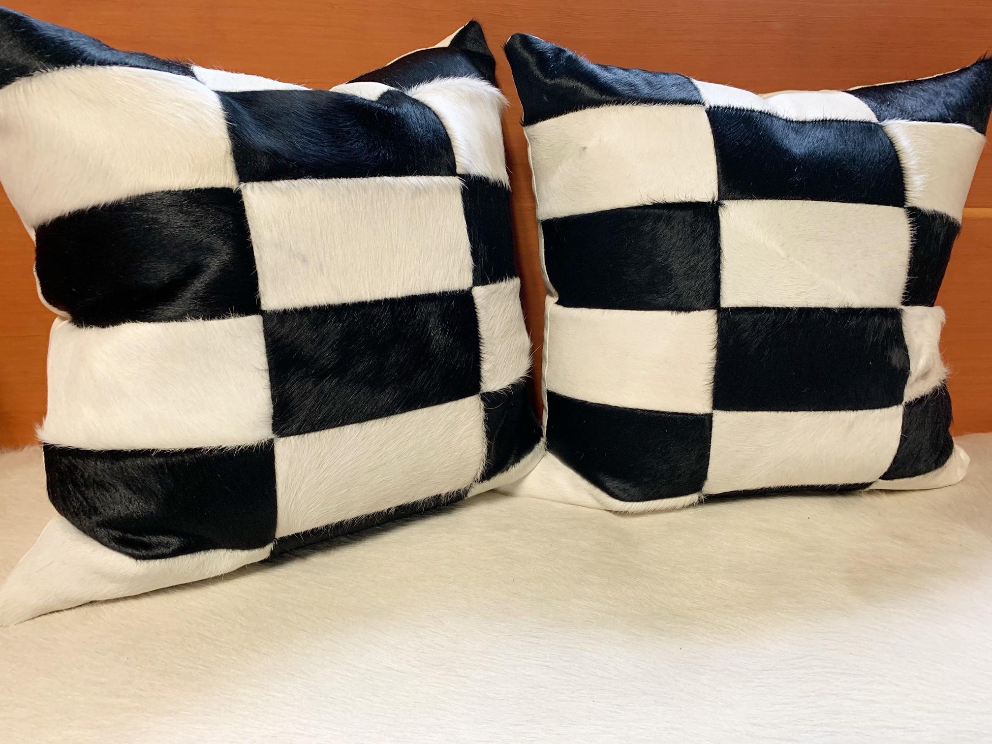 Black and White Cowhide Patchwork 1