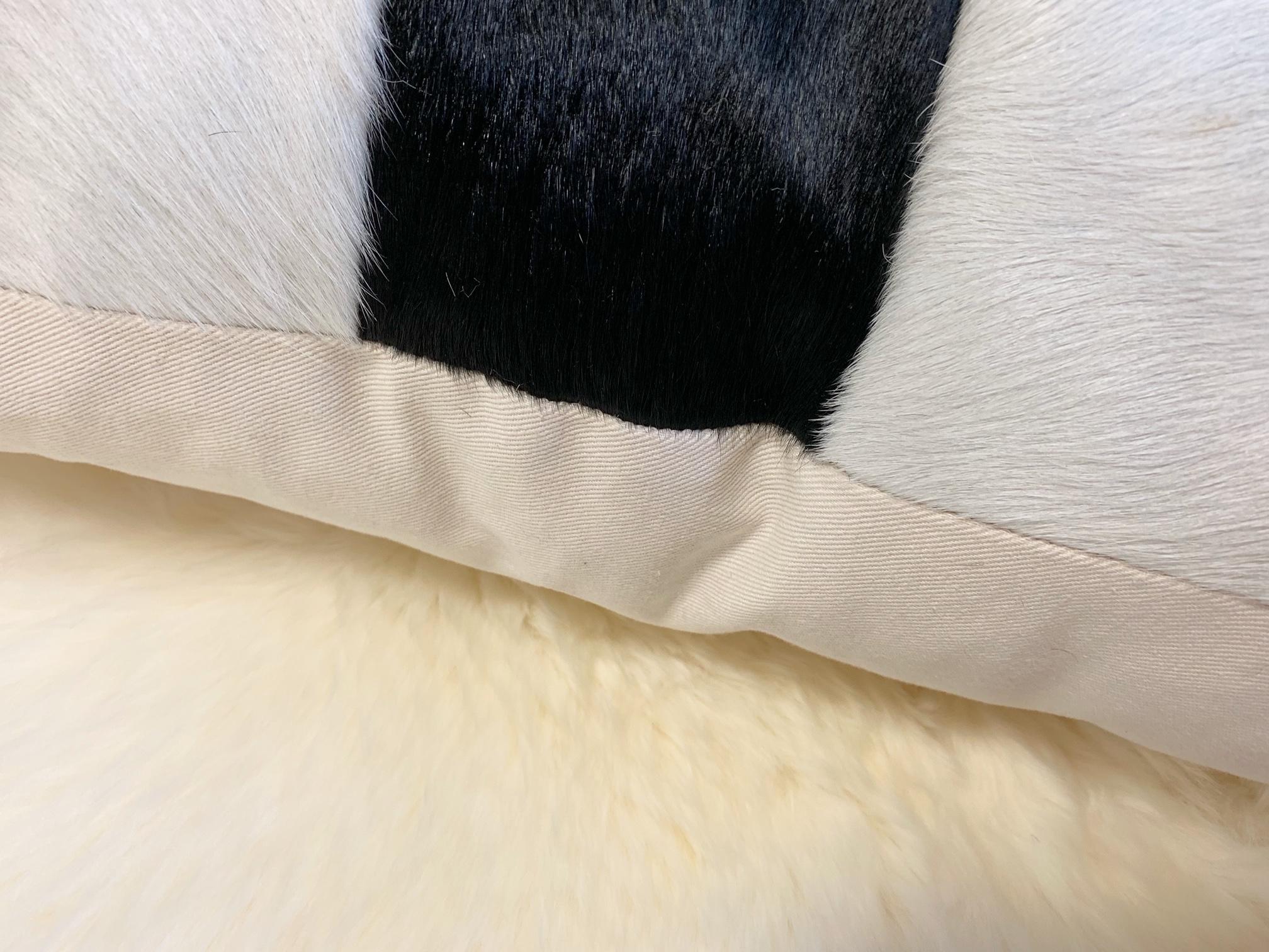Black and White Cowhide Patchwork 2