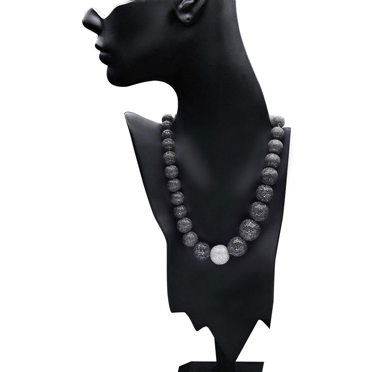 black and white necklace
