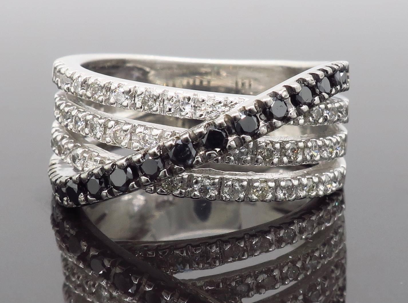 Black and White Diamond Ring 3