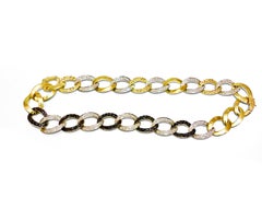 Black and White Diamonds Cuban Chain and Bracelet