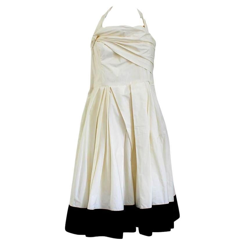 Aquilano Rimondi Black and white dress size 44 For Sale