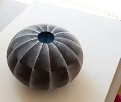 Vaso in vetro bianco e nero di Ingegerd Råman, edizione limitata, 162/200, Orrefors