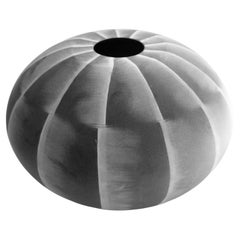 Vaso in vetro bianco e nero di Ingegerd Råman, edizione limitata, 162/200, Orrefors