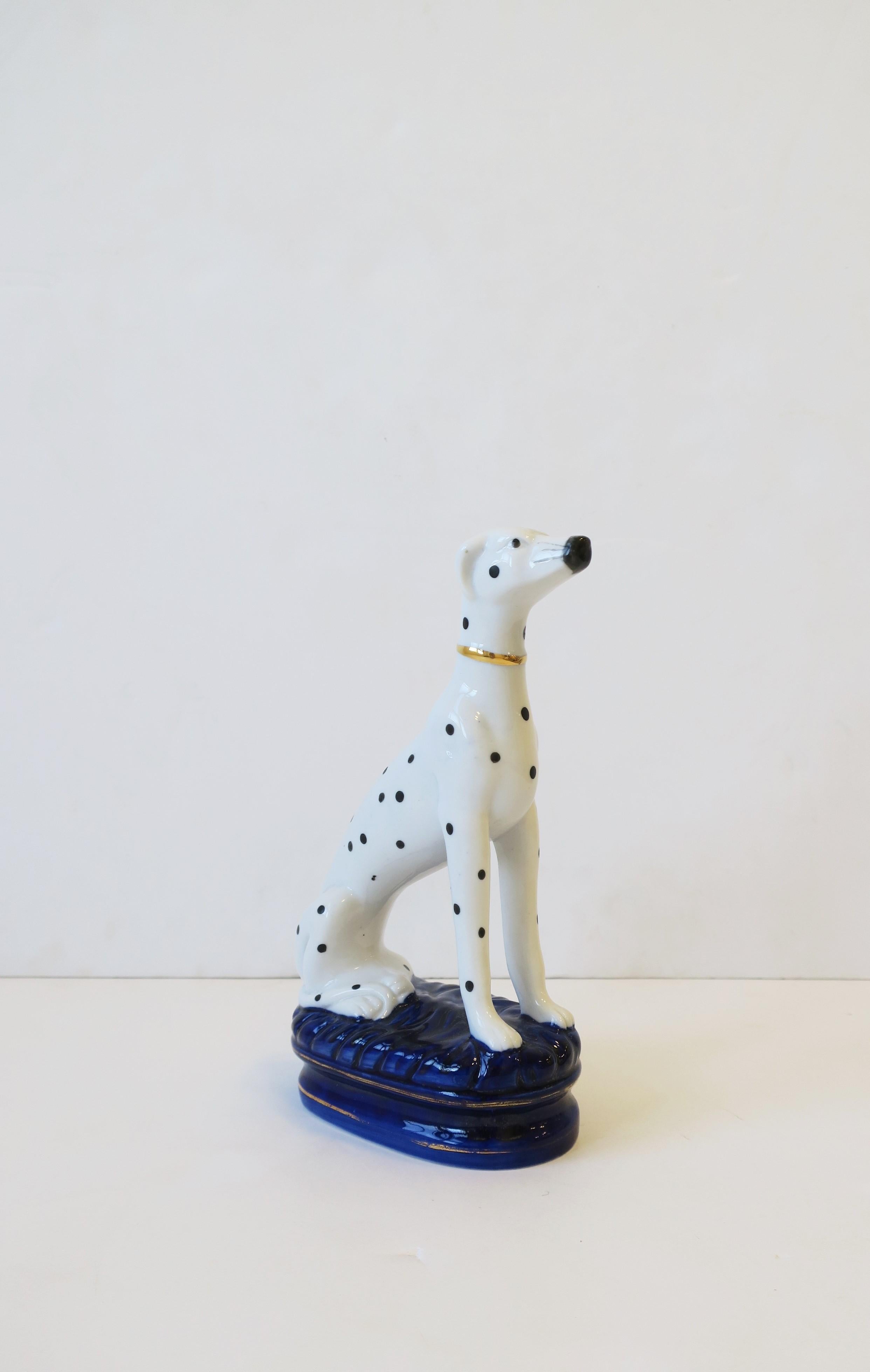 Unknown Black and White Greyhound or Whippet Decorative Dog