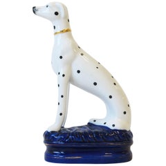 Black and White Greyhound or Whippet Decorative Dog