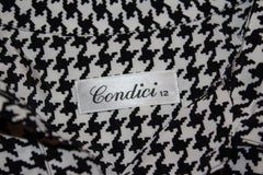 Black and White Houndstooth Top by Condici