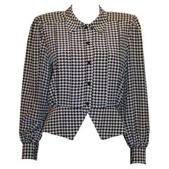 Black and White Houndstooth Top by Condici