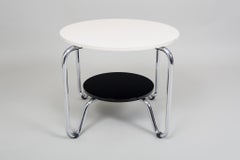 Black and white Kovona table made in 1950s Czechia