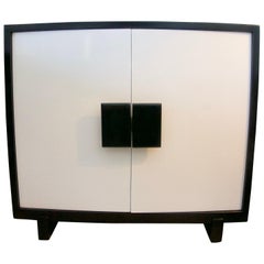 Black and White Lacquered Cabinet