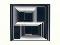Black and White Lithograph by Josef Albers from Formulation and Articulation
