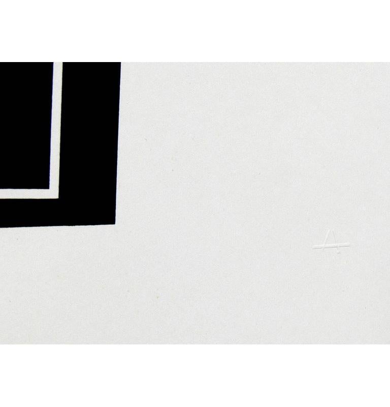 Américain Lithographie en noir et blanc de Josef Albers tirée de Formulation et Articulation en vente