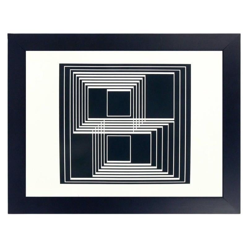 Black and White Lithograph by Josef Albers from Formulation and Articulation