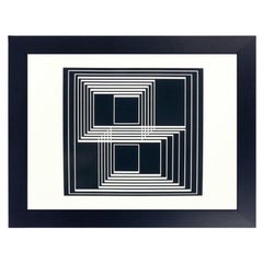 Black and White Lithograph by Josef Albers from Formulation and Articulation
