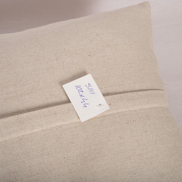 Black and White Lumbar Pillow Cover Made from a Contemporary Textile