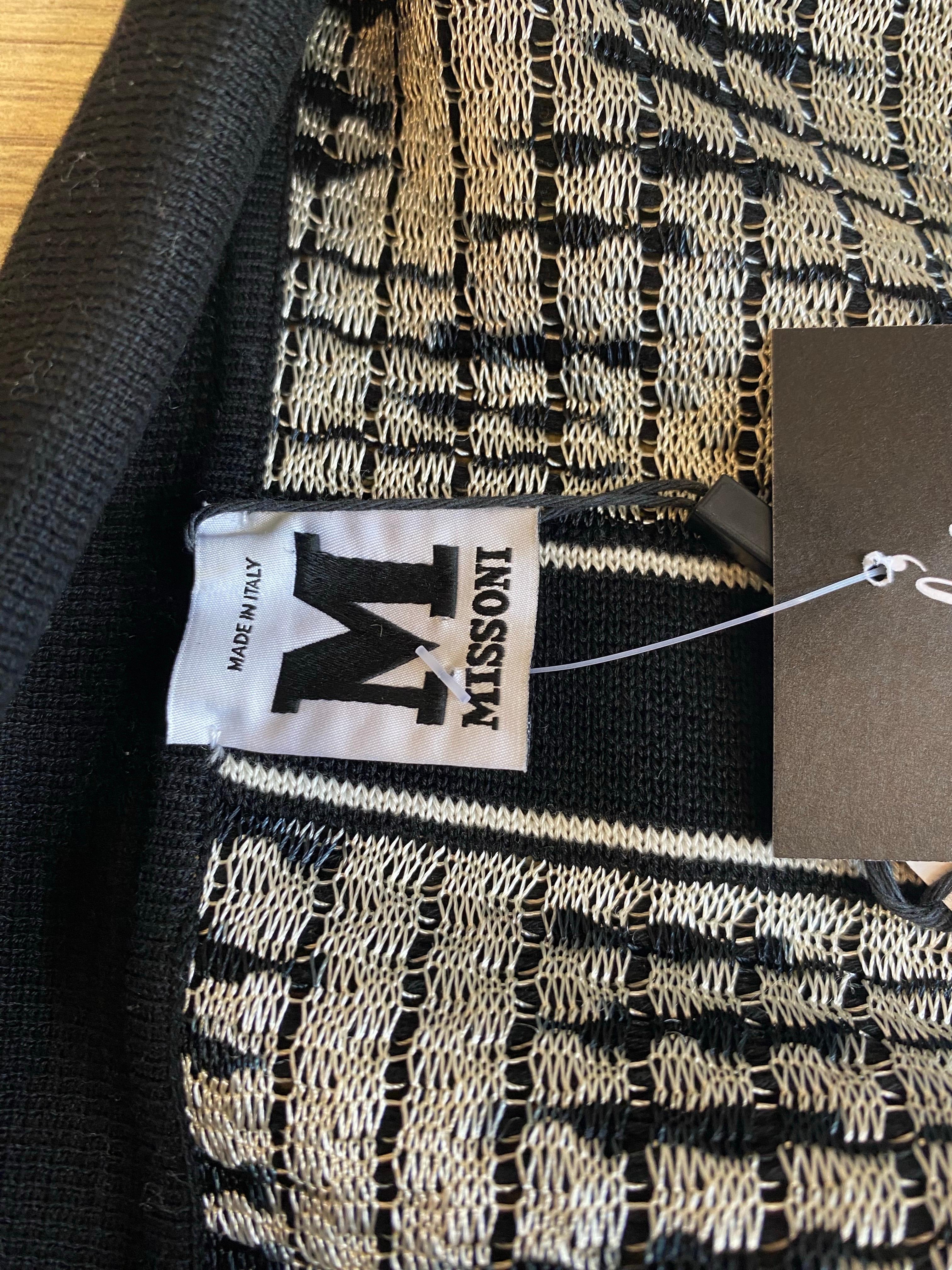 Trench Missoni in bianco e nero in vendita 5
