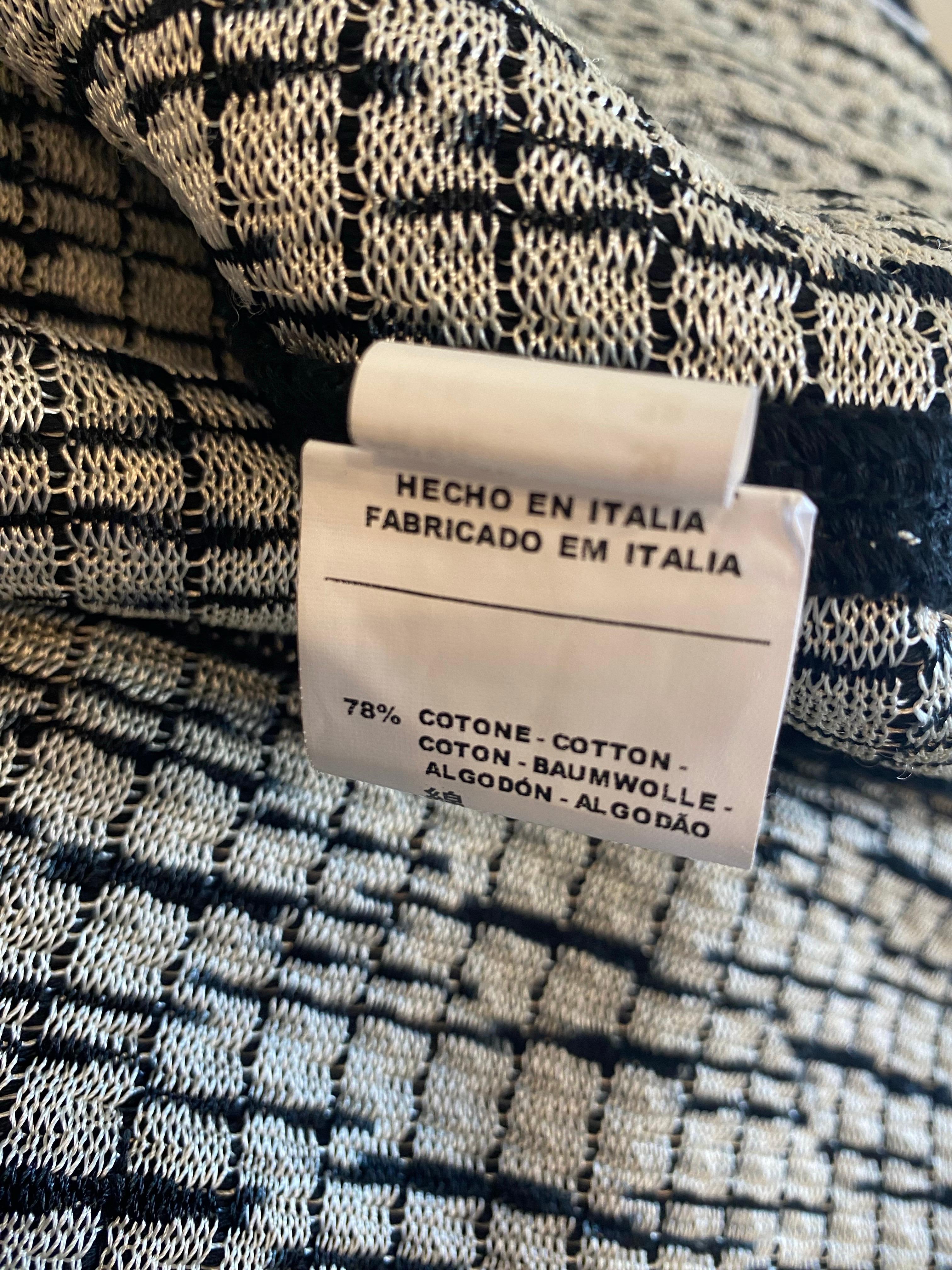 Trench Missoni in bianco e nero in vendita 7
