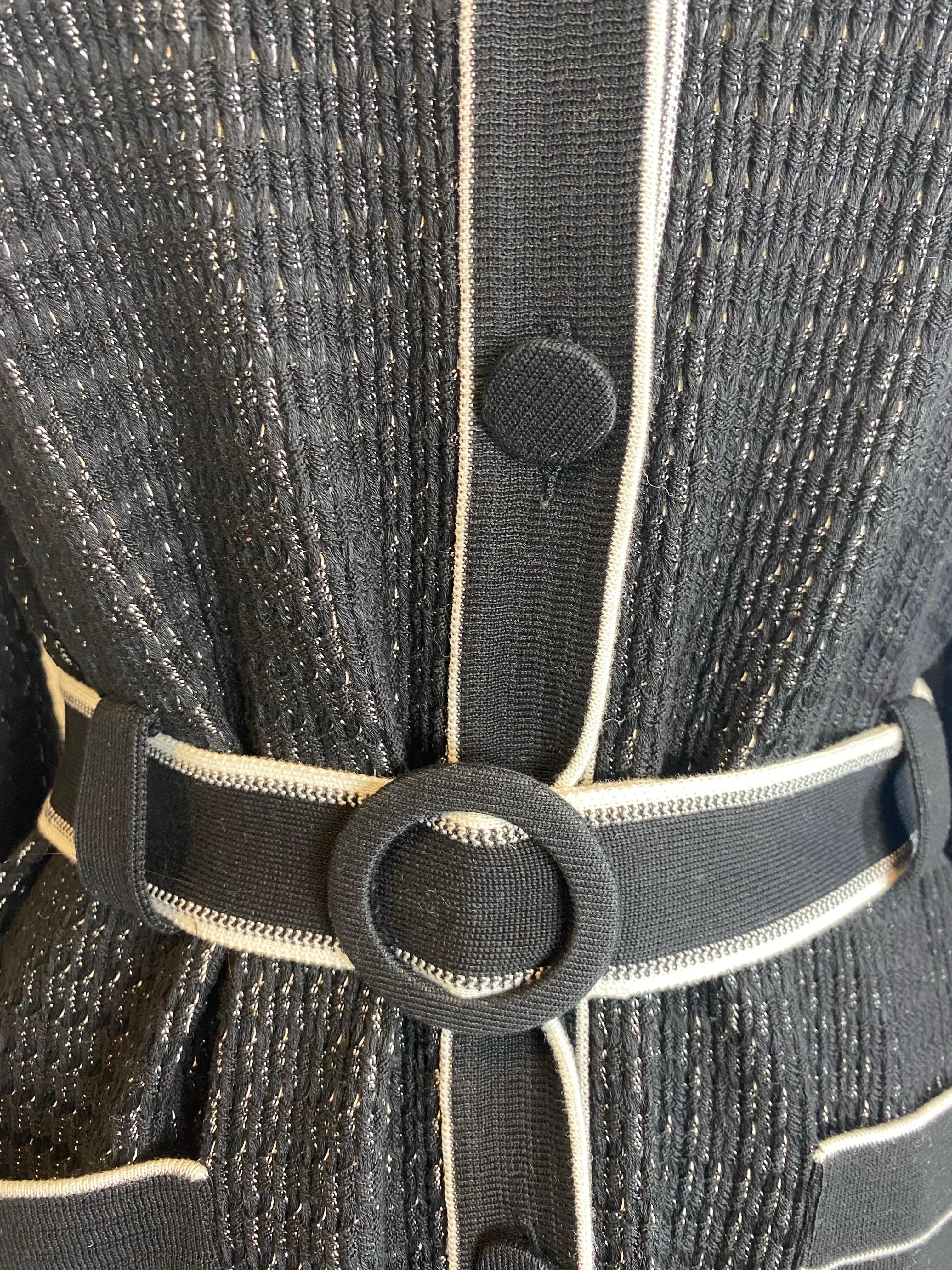 Nero Trench Missoni in bianco e nero in vendita