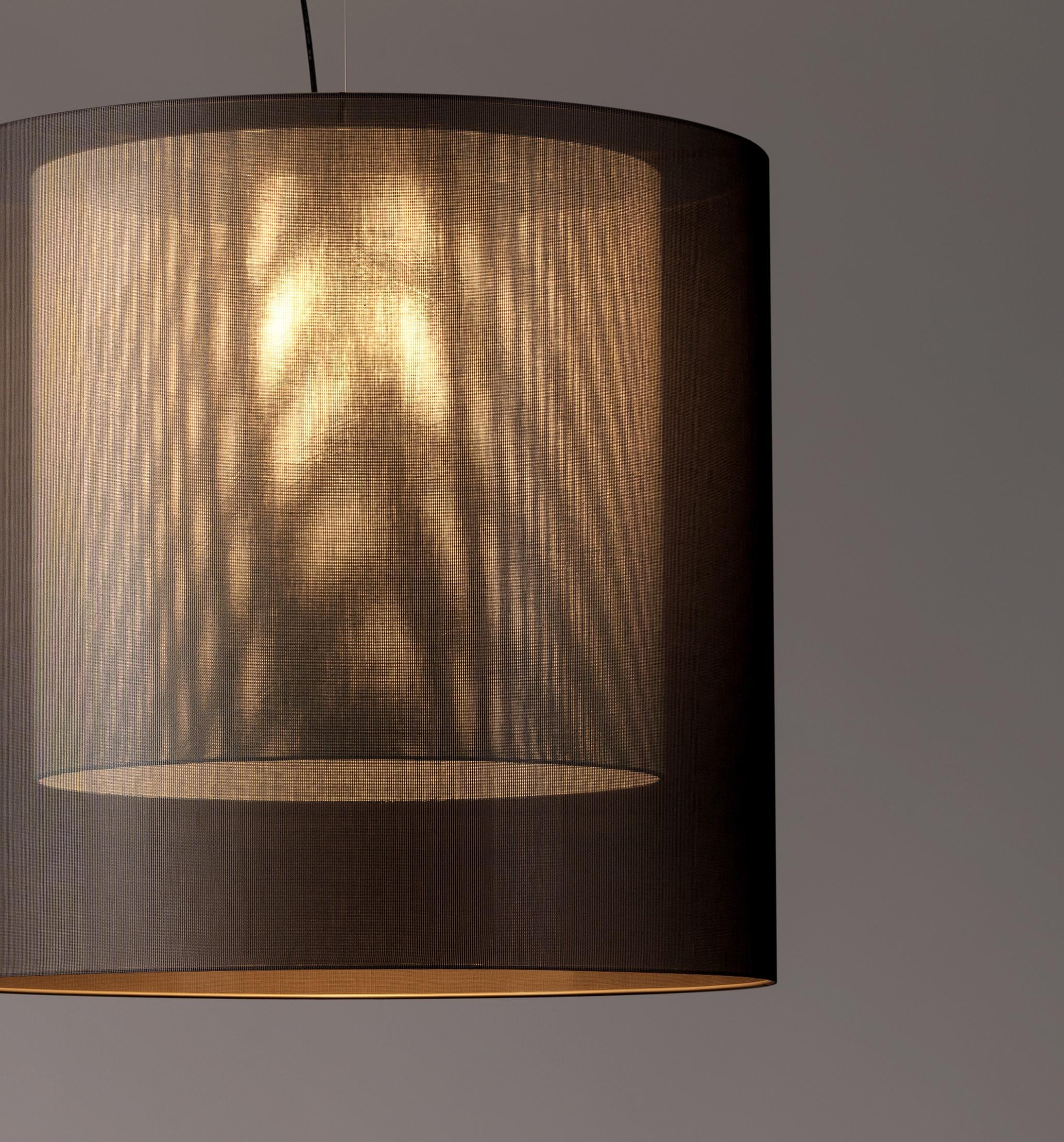 Moderno Lampada a sospensione Moaré XL in bianco e nero di Antoni Arola in vendita