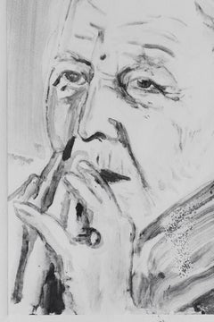 Black and White Monotype by Cyril Kuhn