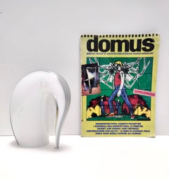 Black and White Murano Glass Decorative Item of an Elephant by Livio Seguso